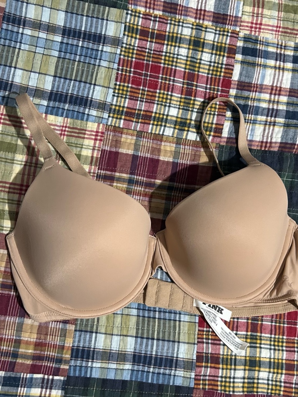 PINK Wear Everywhere T-Shirt Lightly Lined Bra Praline